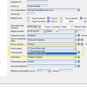 timeware&reg; Terminals