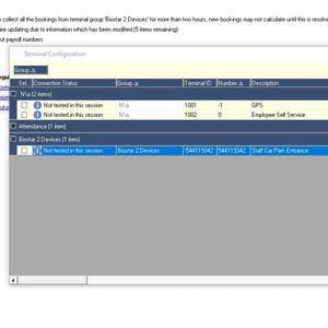 timeware&reg; Terminal Policy