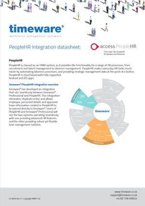 Download PeopleHR Integration Datasheet